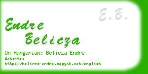 endre belicza business card